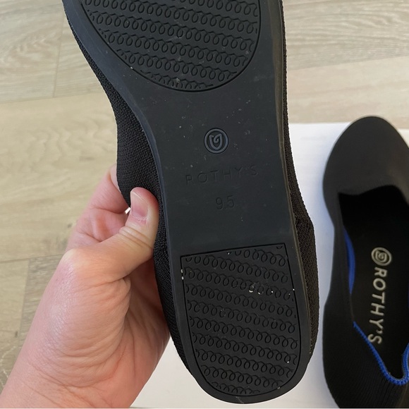 Rothy’s The Loafer black round toe flats shoes size 9.5 - Picture 6 of 6